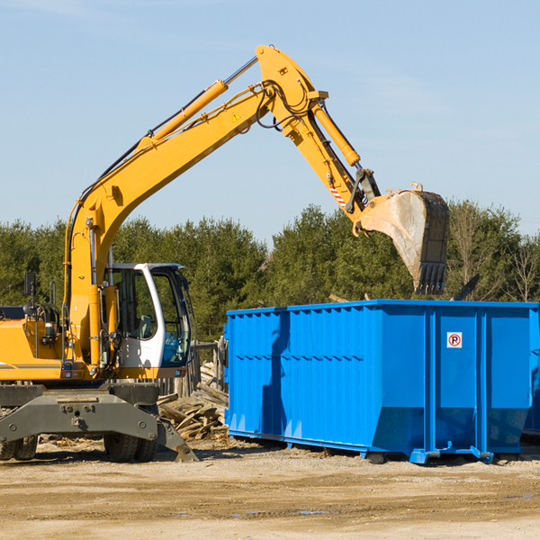 can i choose the location where the residential dumpster will be placed in Blair